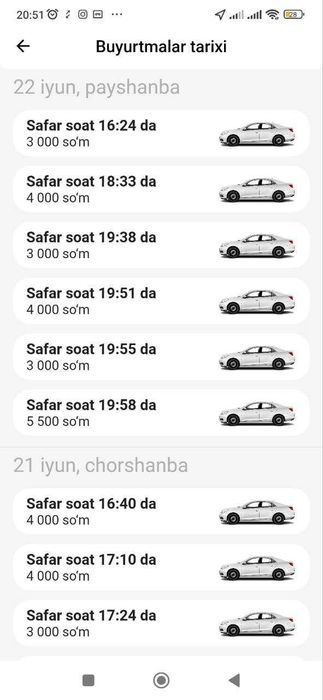 Taxi dasturi arzon narxda sotiladi