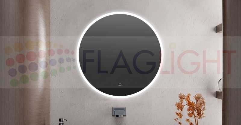 -10% Светещо Кръгло LED огледало за баня Ф60 Ф70см с димиране, антифог