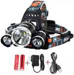 Фонарь Headlamp, налобный. LED, Яркий с двумя батареями. Очень удобный
