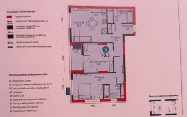 Рохат Круг, Янги Бахт Продается квартира в ЖК NRG YANGI BAXT 71м2