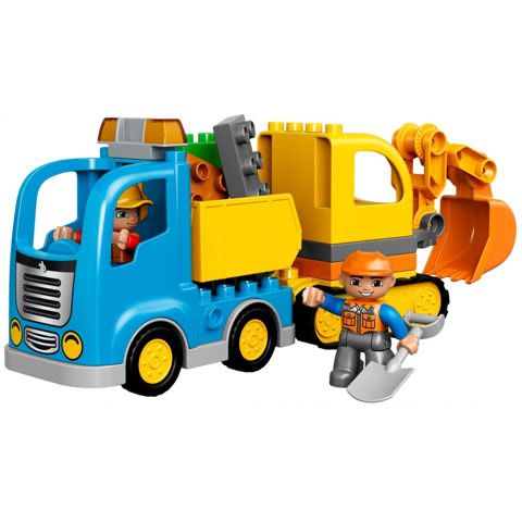 Lego DUPLO - 10812 camion și excavator pe senile nou sigilat