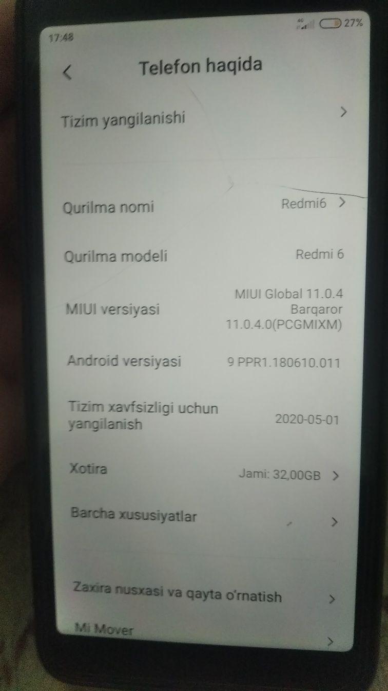 Redmi 6 zor ishlaydi