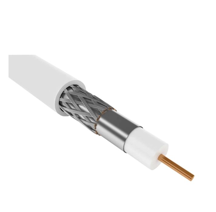 Кабель коаксиальный, RG-6 (75 Ом), одножильный,CCS, вн,PVC, 305 метров