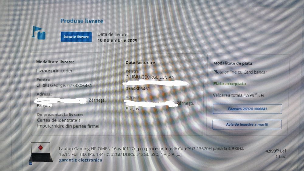 Rami Laptop Gaiming HP OMEN DDR5 32Gb 5600mhz Dual Chanel