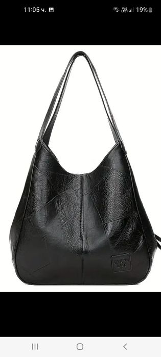 Нова удобна черна чанта