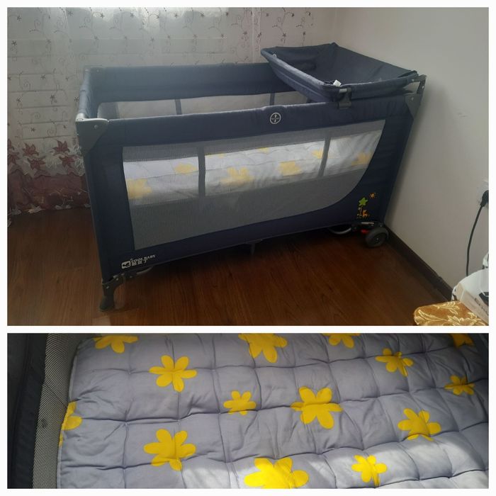 Кроватка +люлка +манеж