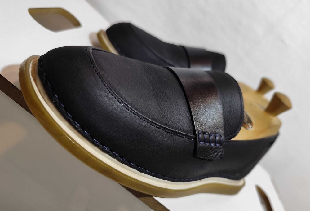 Pantofi loafer 38 38.5 slip on Camper Nixie piele naturala moale navy