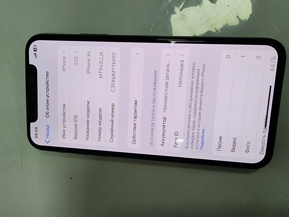 Iphone XS LL/A Black 64GB ideal Holati Srochna