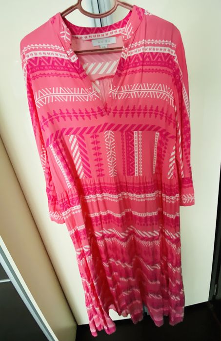 Rochie roz lunga, marimea 36