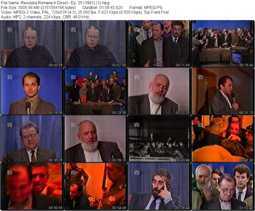 Revolutia Romana In Direct (1990-1991) Serial TVR (Tatulici/Tatomir)