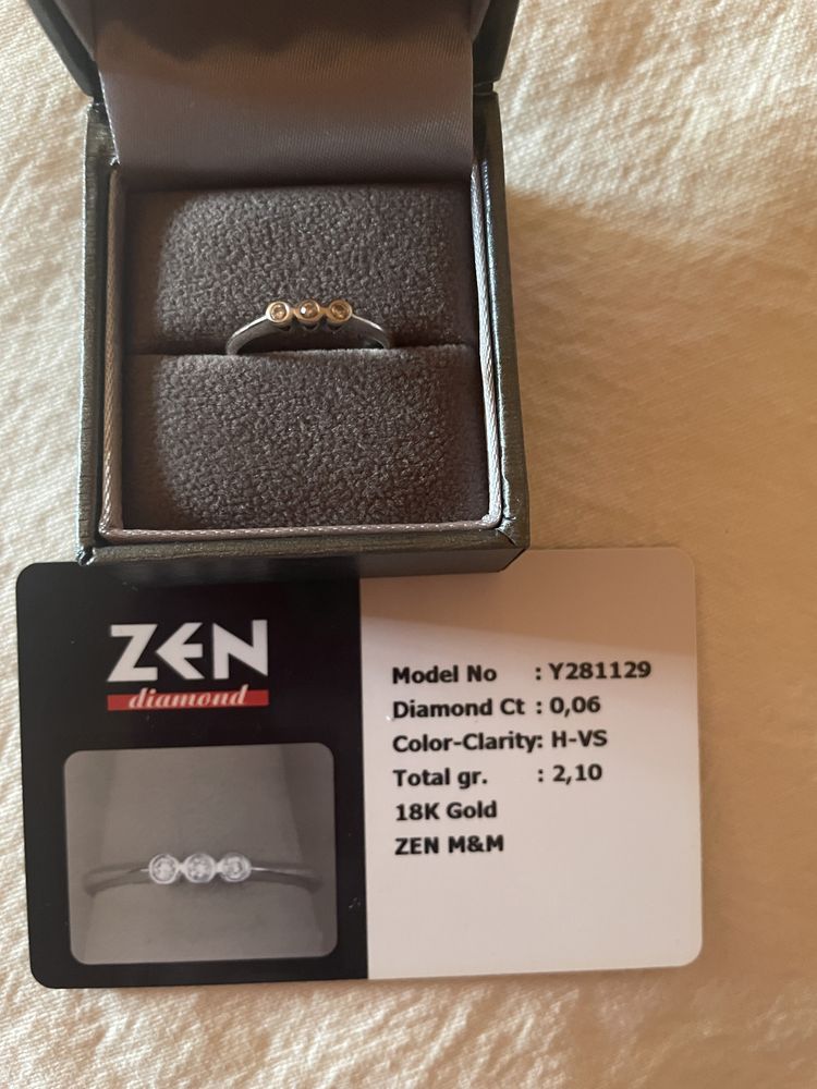 Inel cu diamante Zen diamond