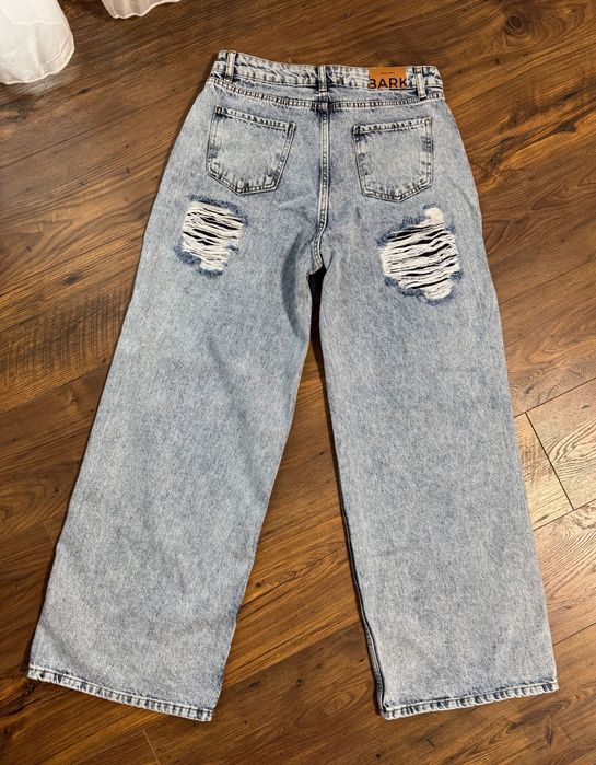 Дамски дънки с висока талия - L