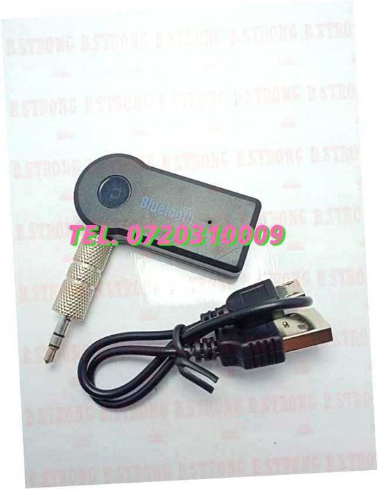 Adaptor Auxiliar Bluetooth Pentru Muzica Cu Mufa Jack Si Cablu