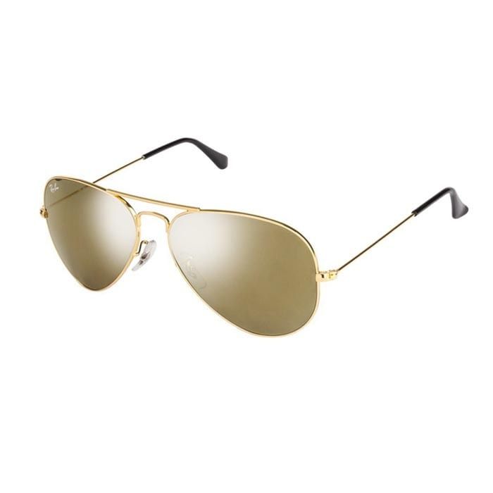 Ochelari de soare Ray-Ban RB3025 W3276 Golden Aviator Oglinda