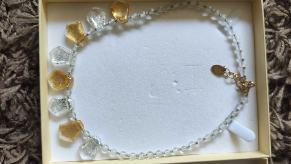 Colier si bratara din sticla Murano