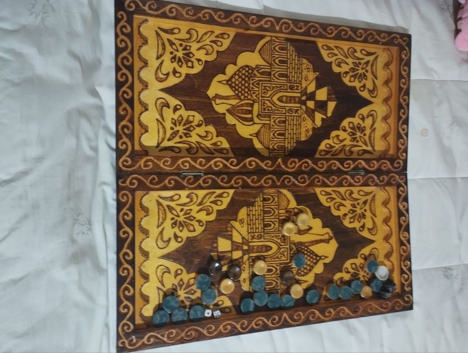 Резные нарды ручной работы