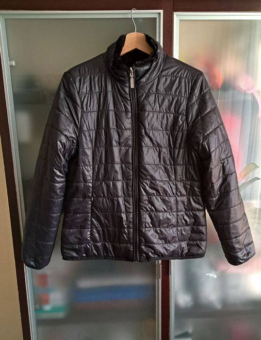 Geaca puffer cu doua fete, blana si matlasata