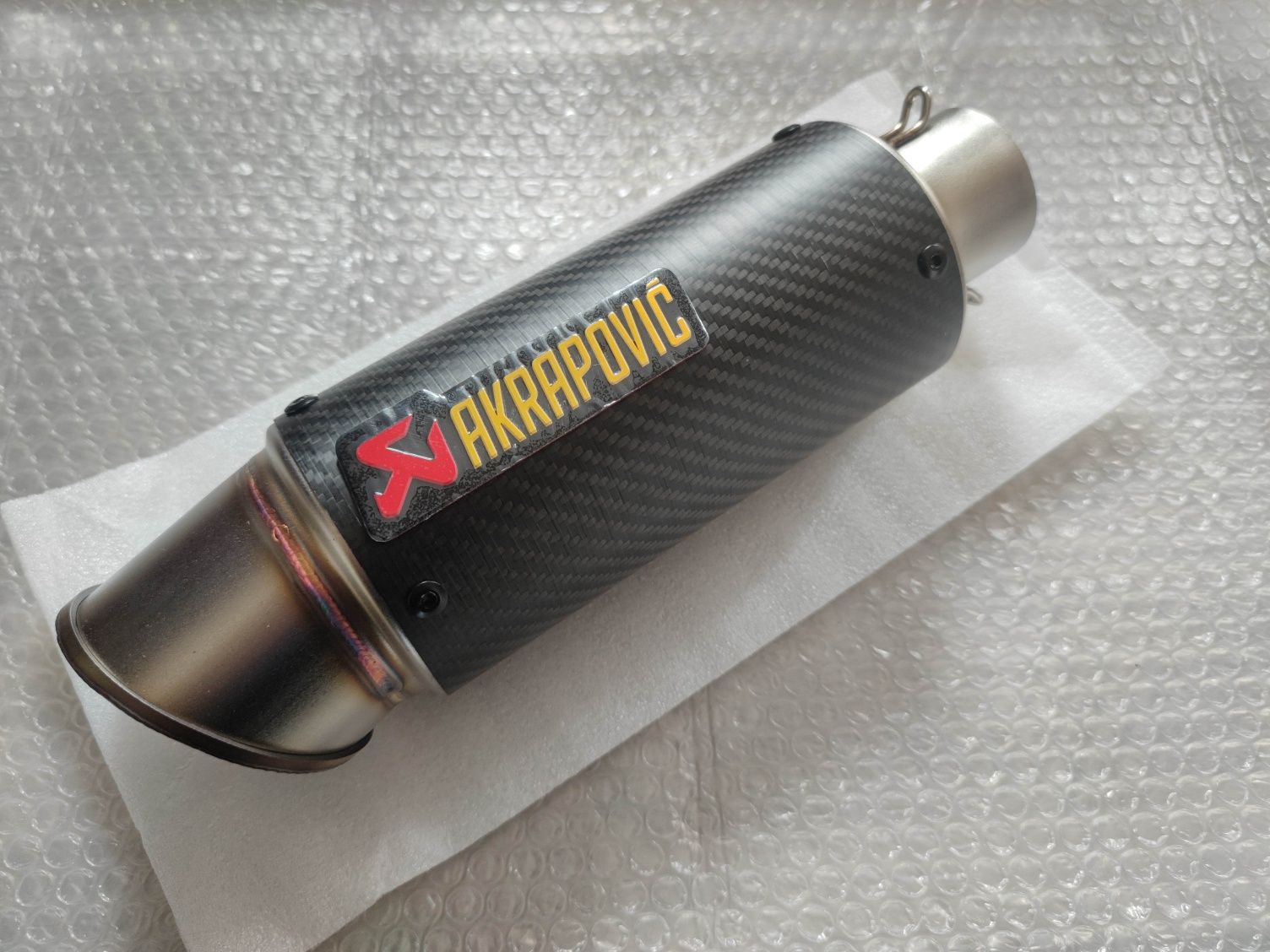 Toba Evacuare carbon 30cm moto finala Akrapovic eșapament tobe sport