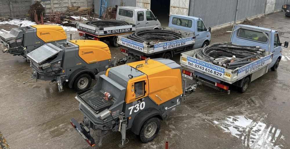 Inchiriez pompa staționara pt beton Putzmeister