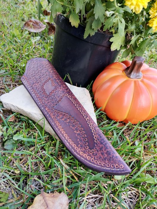 Кания за нож ръчна изработка от естествена кожа