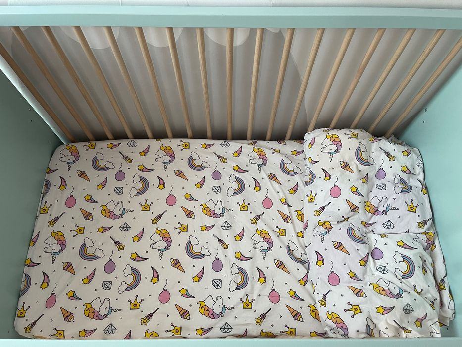 Patut cu sertar MYLLRA ikea cu saltea Traumeland