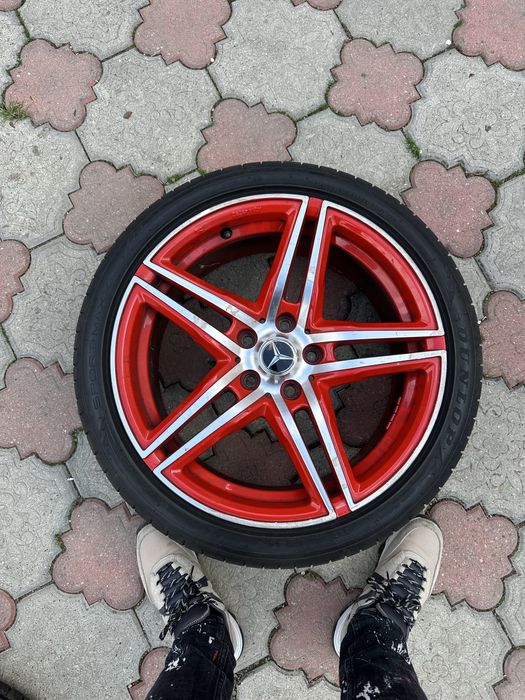 Jante R18 5x112 cu anvelope ca noi Mercedes Audi VW Skoda