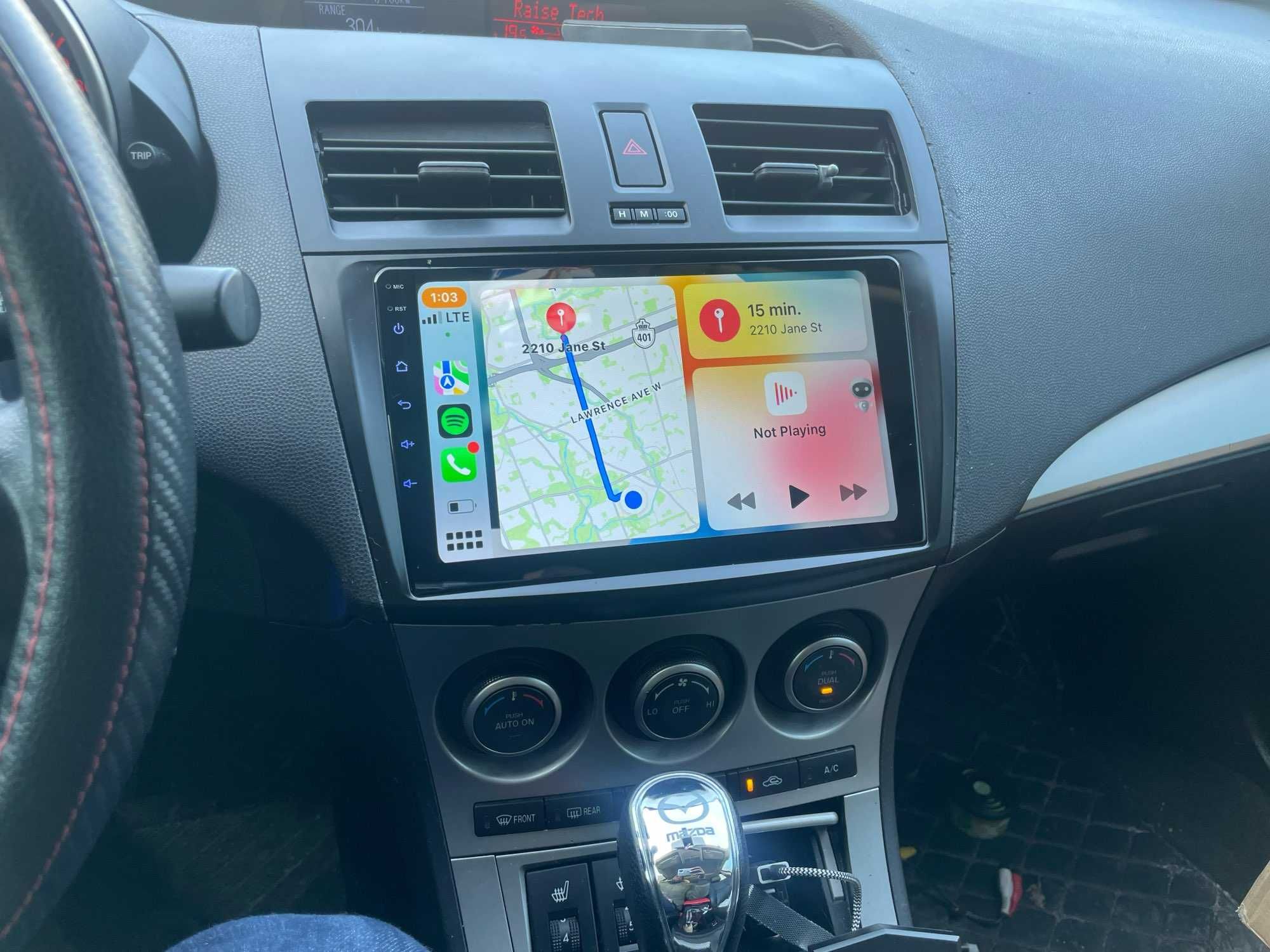 Navigatie GPS Android 13 Mazda 3 - DSP CarPlay QLed Wi-Fi USB BT