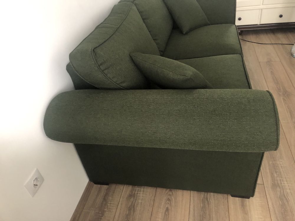 canapea extensibila, 2 locuri, verde inchis