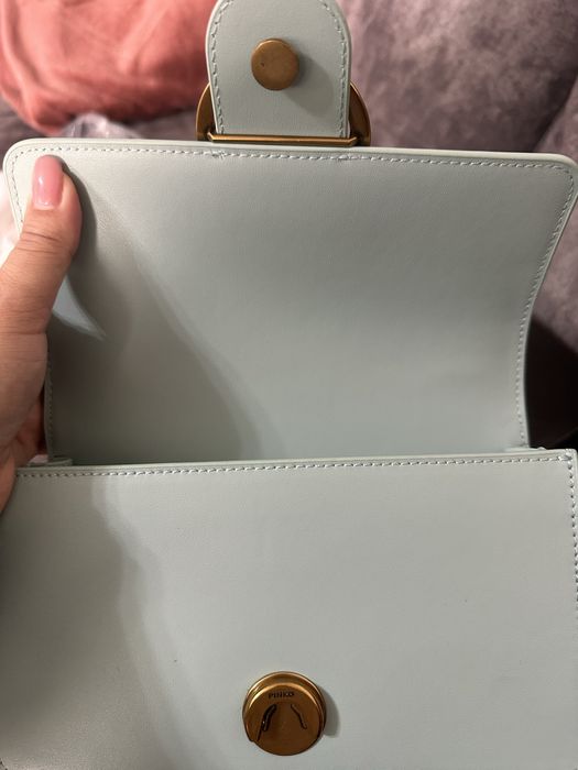 Оригинална чанта Pinko тюркоаз