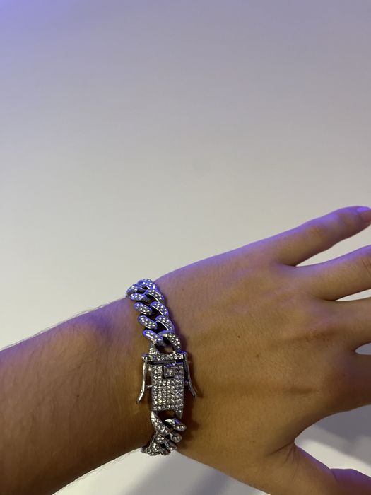 Bratara cuban diamante moissanite