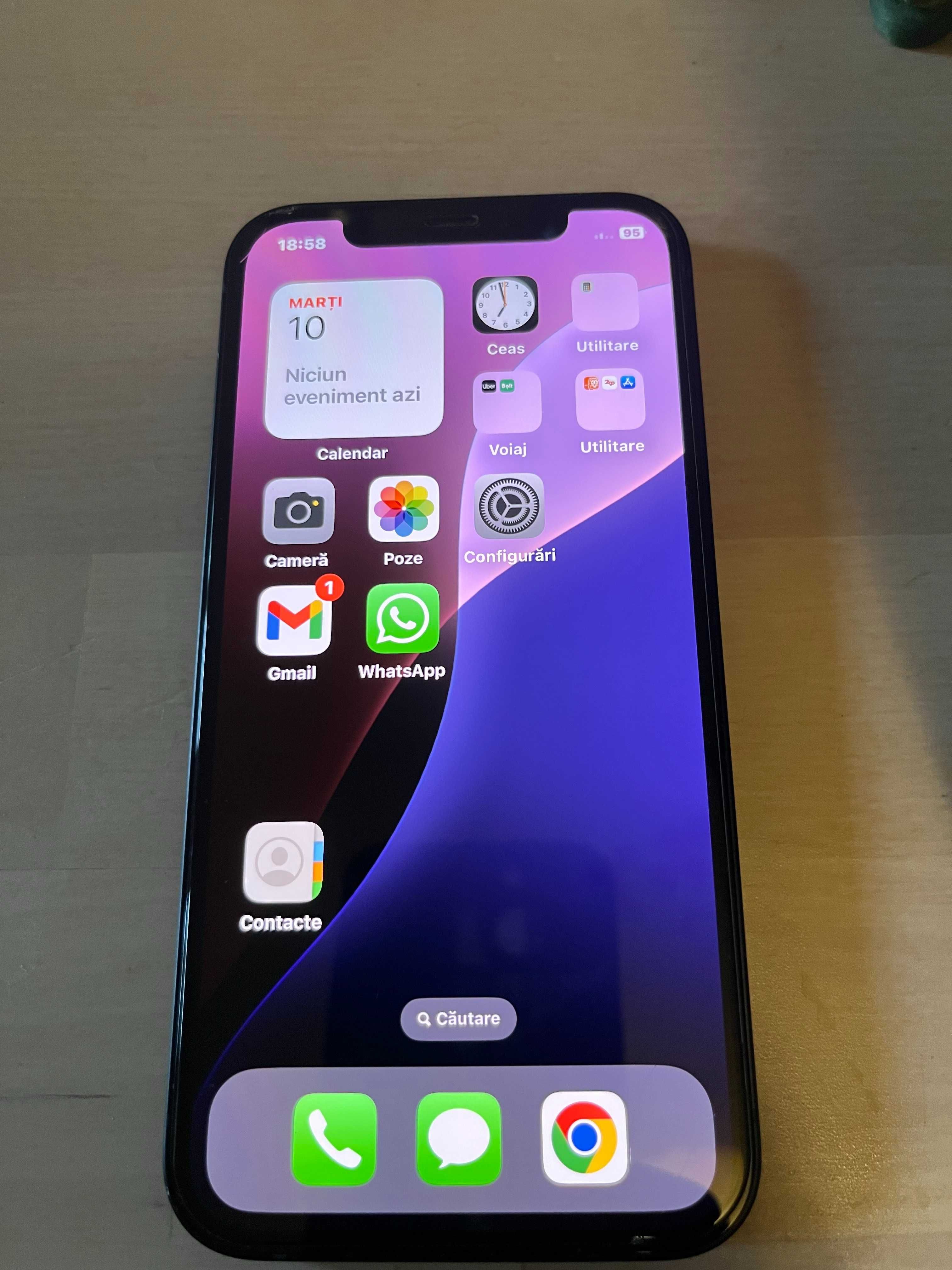 Telefon mobil Apple iPhone 12, 128GB, 5G, Black cu garantie