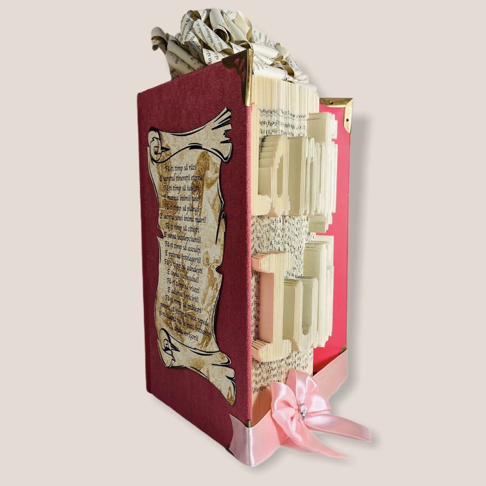 Carti sculptate personalizate - Book folding Romania