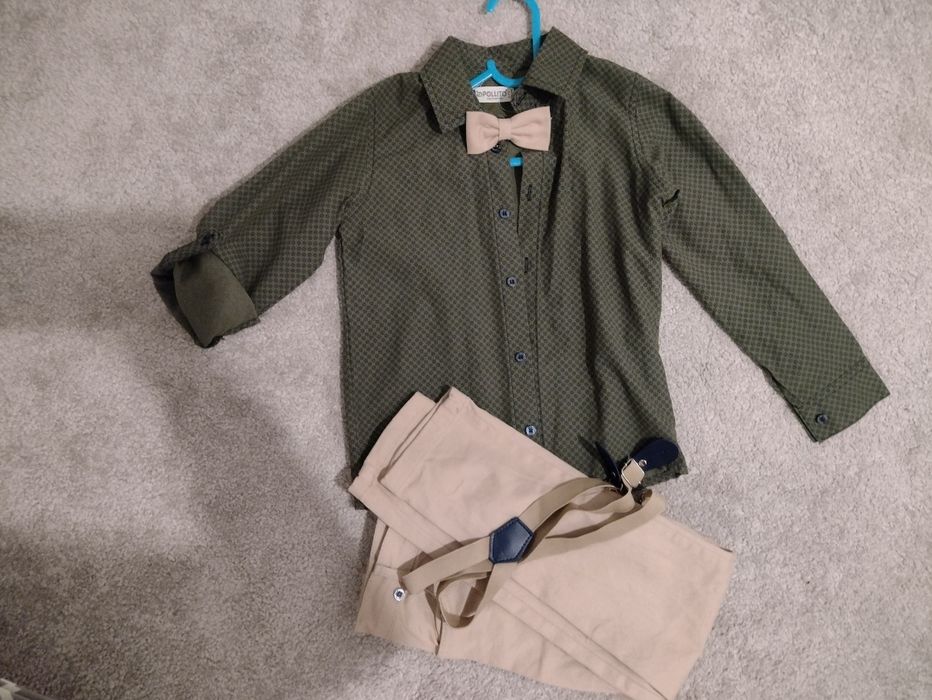 Детски комплект от риза и панталон