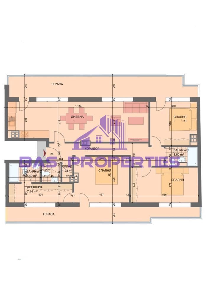 4-стаен Апартамент в Разсадника, София - С огромна тераса