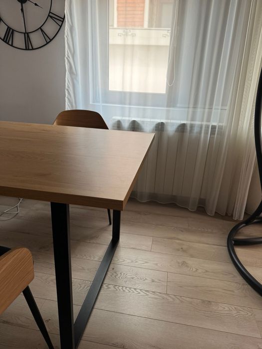 Masa stejar, 169/90 stejar/negru ca noua