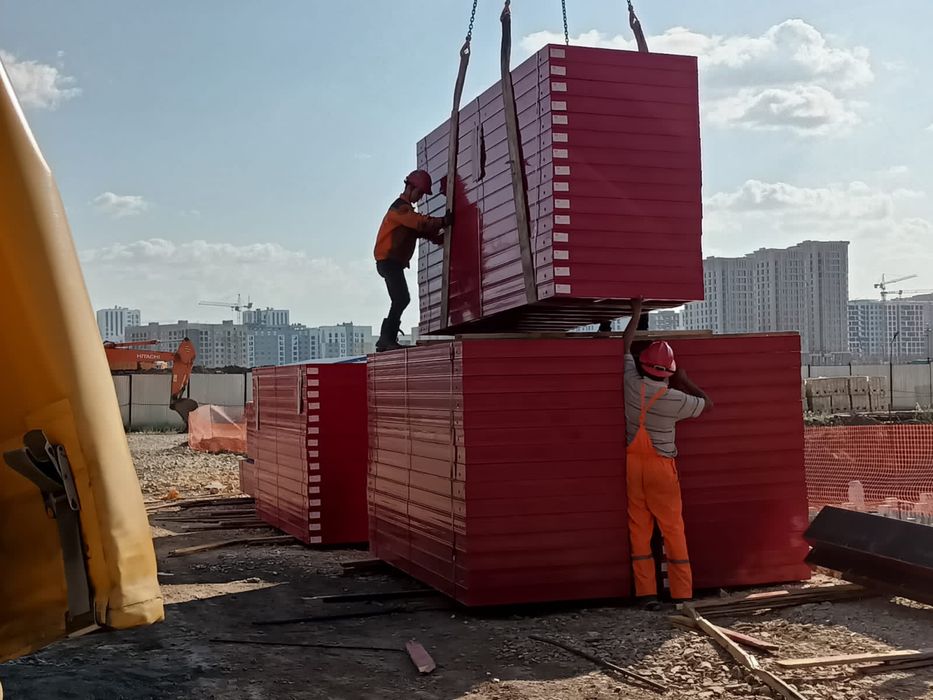 Аренда щитовой опалубки, опалубка, колонны, леса