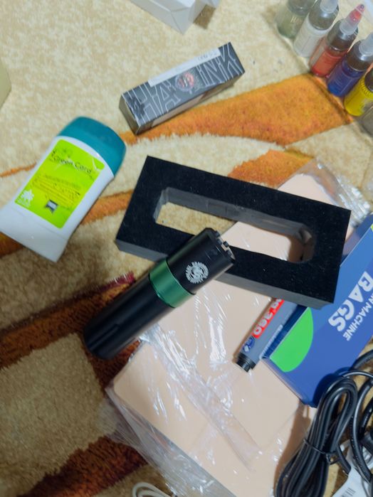 Kit complet pentru tatuaj 2 masini imprimanta termica