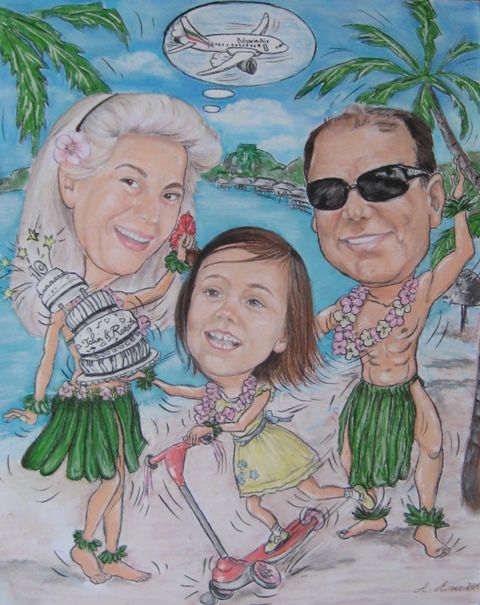 Рисувам карикатури за сватба