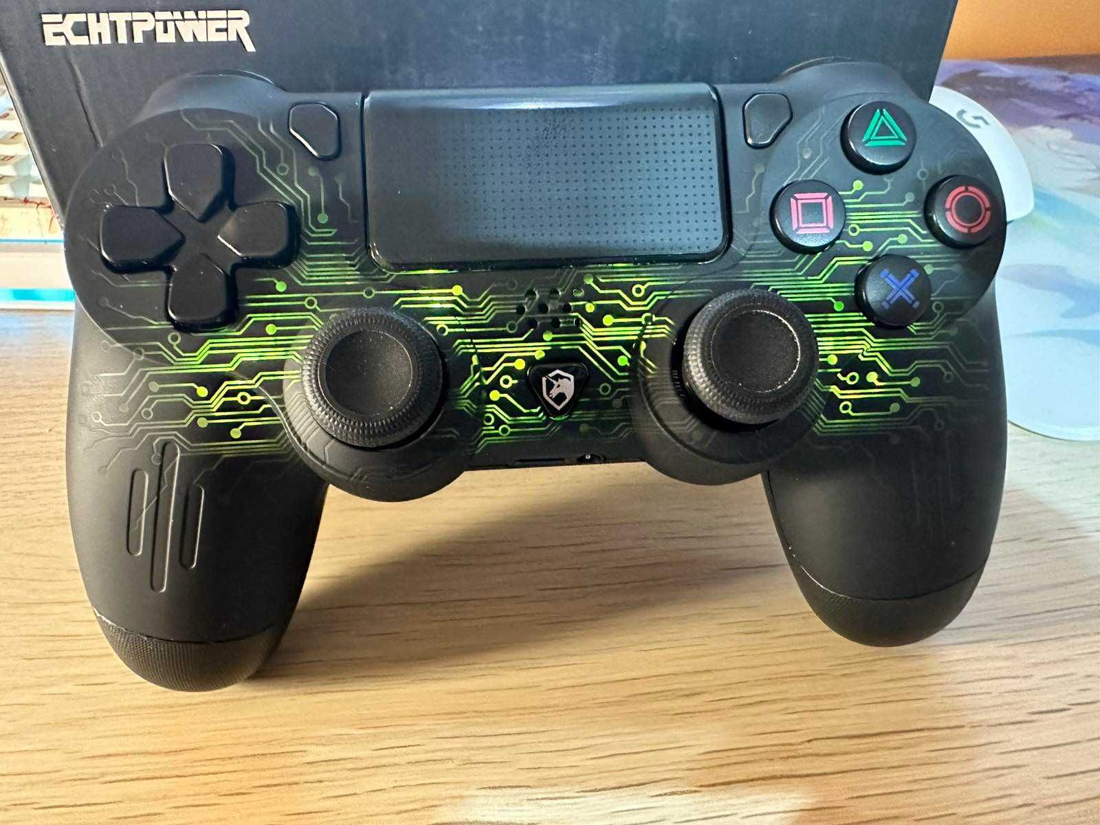 ECHTPower PS4/PC безжичен контролер с RGB и жак за слушалки