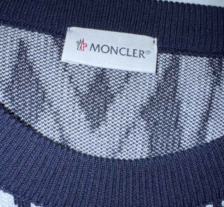Pulover Moncler original – ediție boutique rară, model geometric
