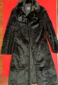 Каракуль классическое пальто мех ворот