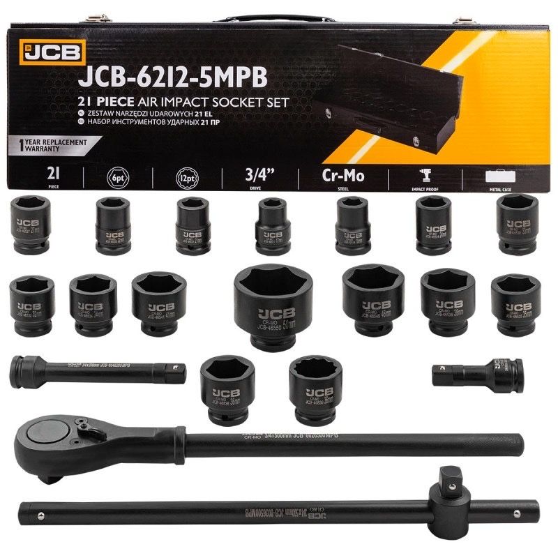 Ударно камионско гедоре 3/4” 21 части JCB