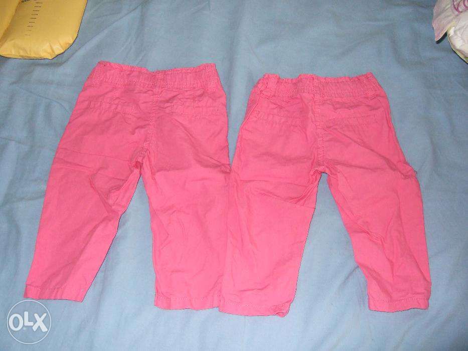 Pantaloni fetite roz/ fuchsia masura 74 primavara