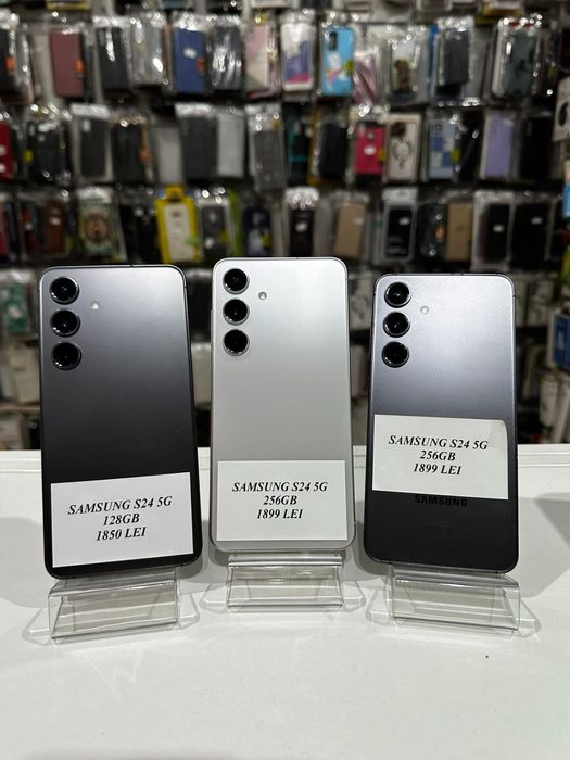 iSellStore Vâlcea: Samsung Galaxy S24 5G Black / White - 256GB