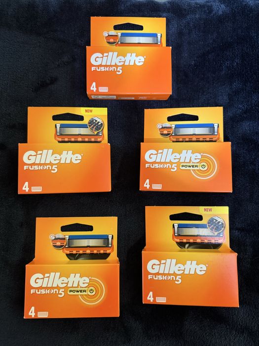 5 Seturi Rezerve Lame Gillette Fusion 5 portocaliu noi