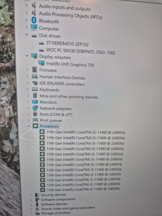 PC Desktop Asus, Intel i5-11400, 16GB RAM, SSD NVMe 256GB + HDD 1TB