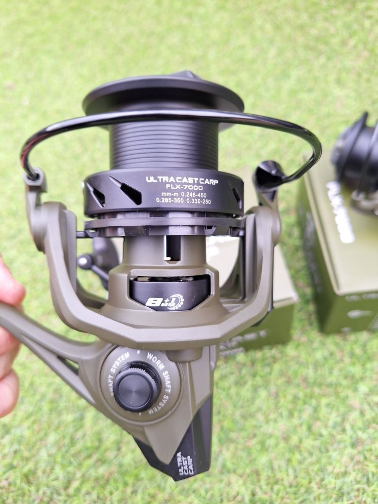 Set 2 mulinete Feeder si crap Fl Ultra Cast Carp Flx 7000 Long Cast