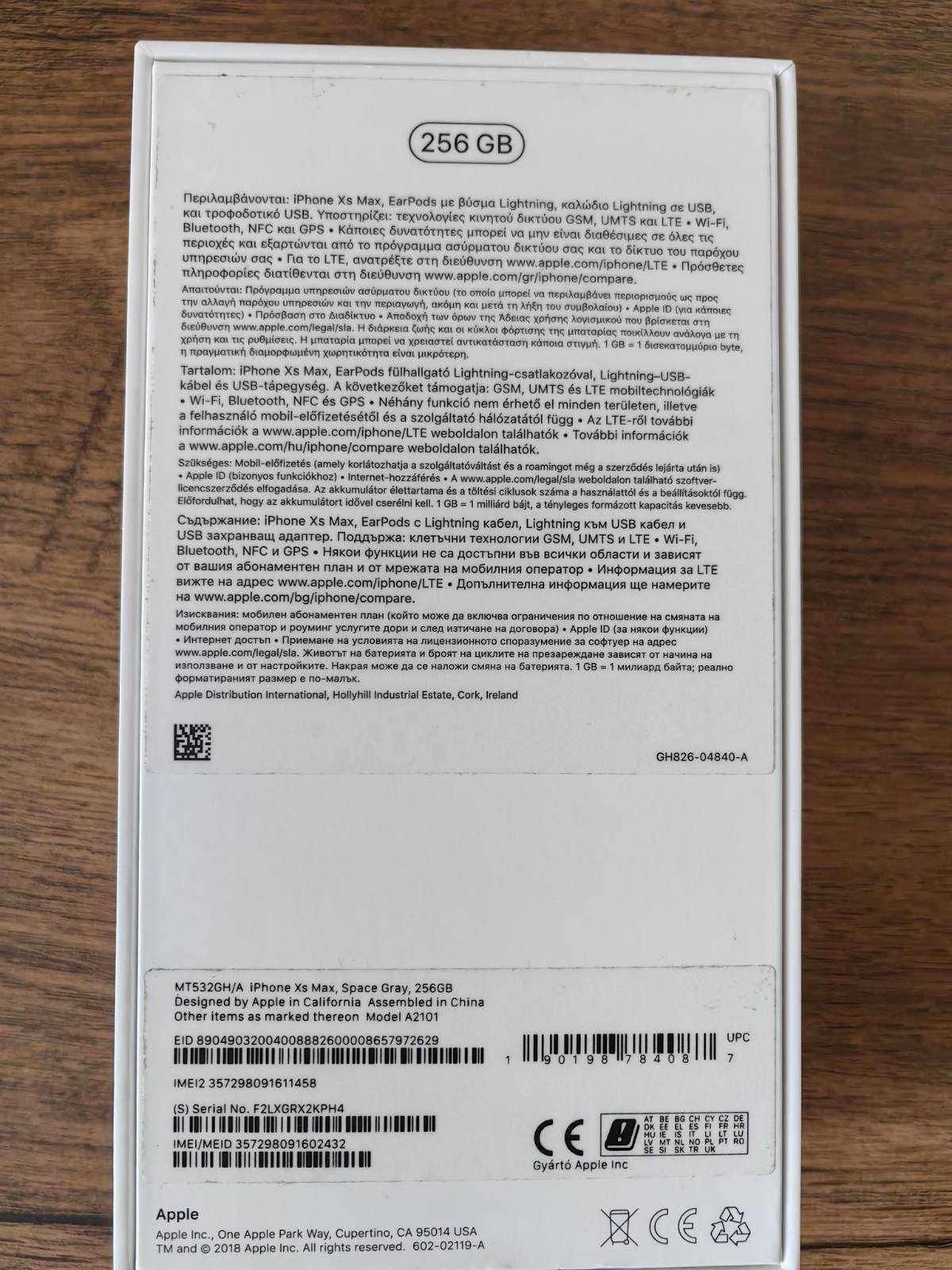 Iphone Xs Max 256GB Space Gray