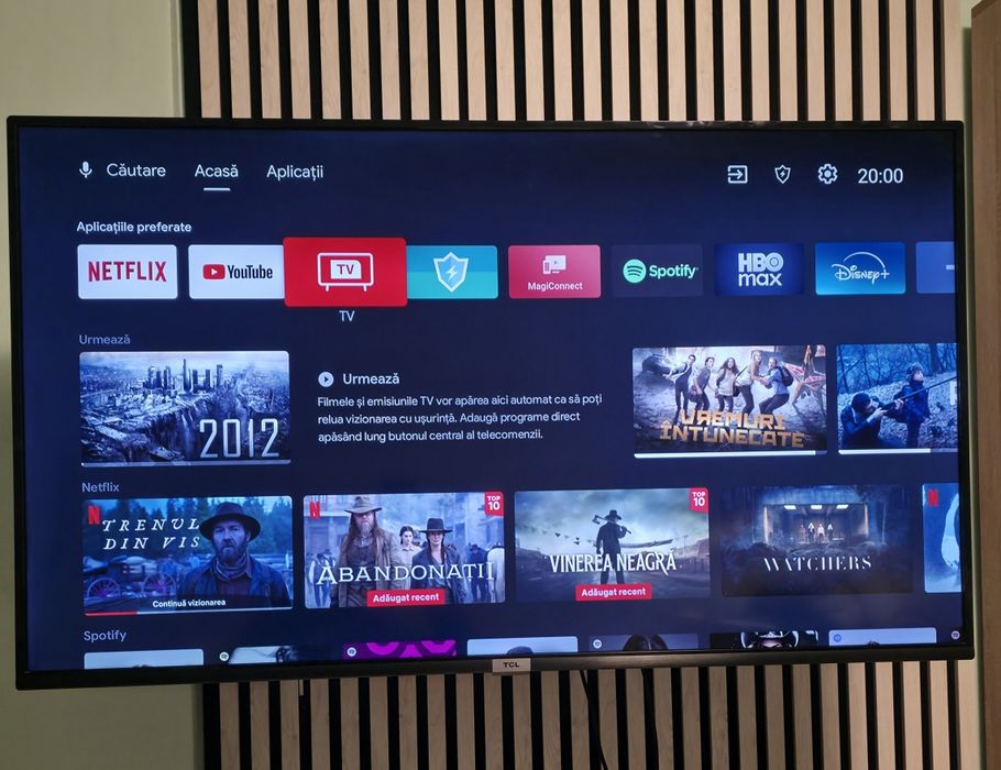 Televizor Smart TCL 110cm 4K Google Tv