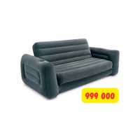66552 Надувной раскладной диван Intex 203х224х66 см бесплатная доставк